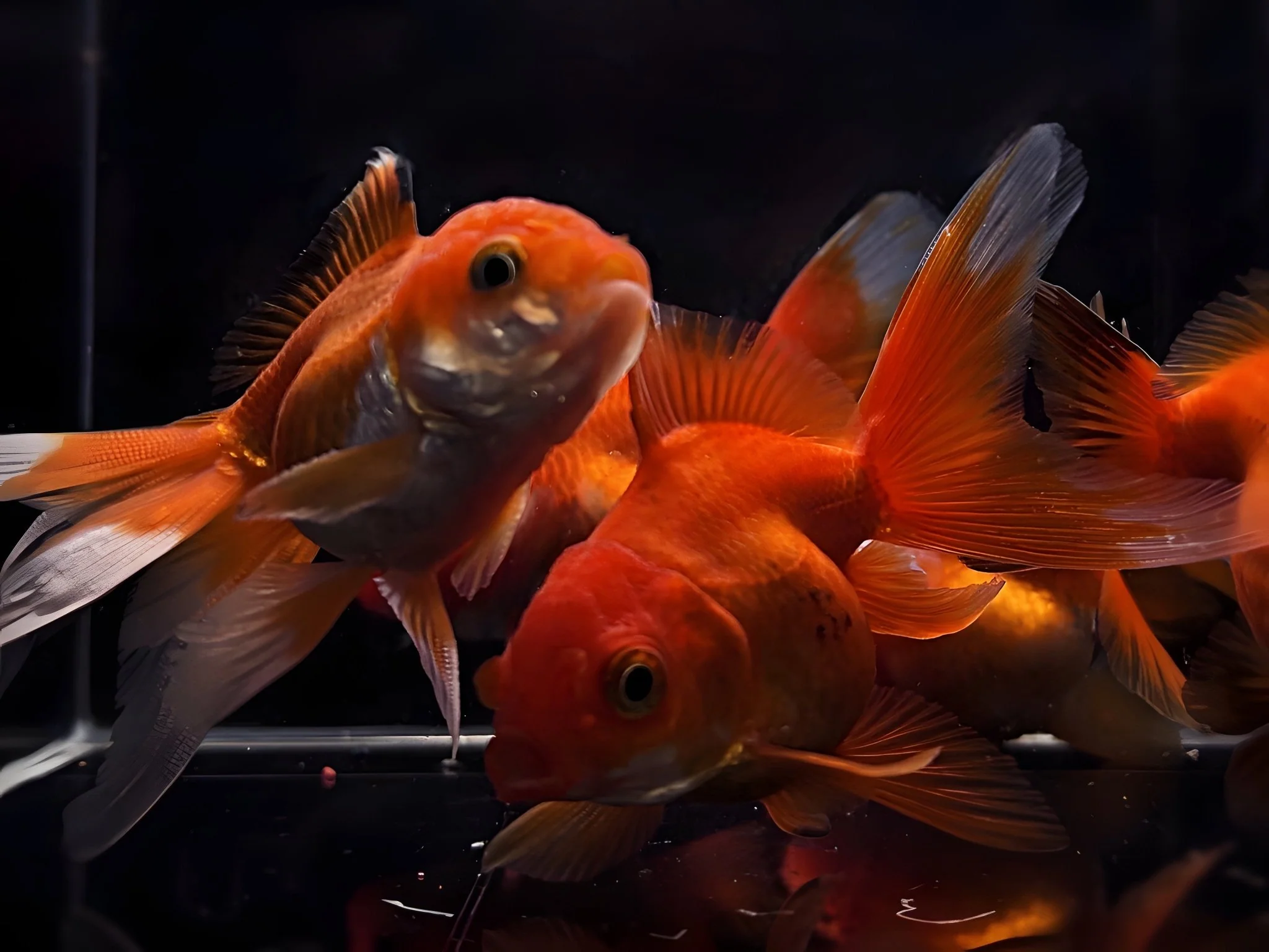 Red Thailand Oranda Goldfish - 2.75"-3.25" - Image 2